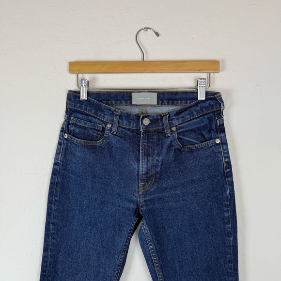 Everlane Straight Dark Wash Ankle Jean - Picture 3 of 7